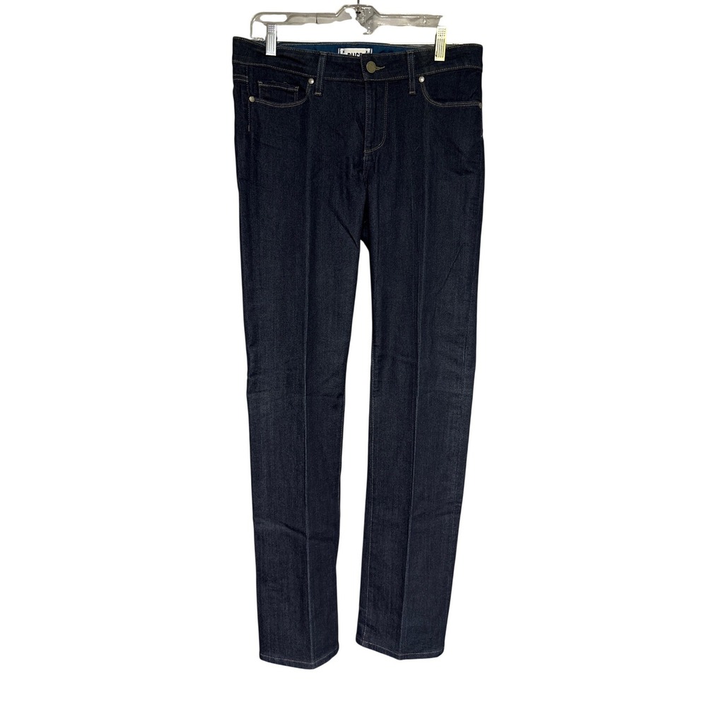 Paige Jeans Women 30 Skyline Boot Dark Indigo Blue Stretch Denim Designer